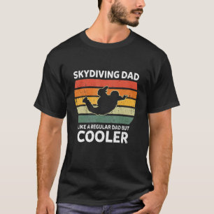 T-shirt Drôle Cadeau Skydiving Papa Rétro Hommes Comme un