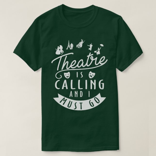 T-shirt Drôle cadeau Théâtre (Design devant)