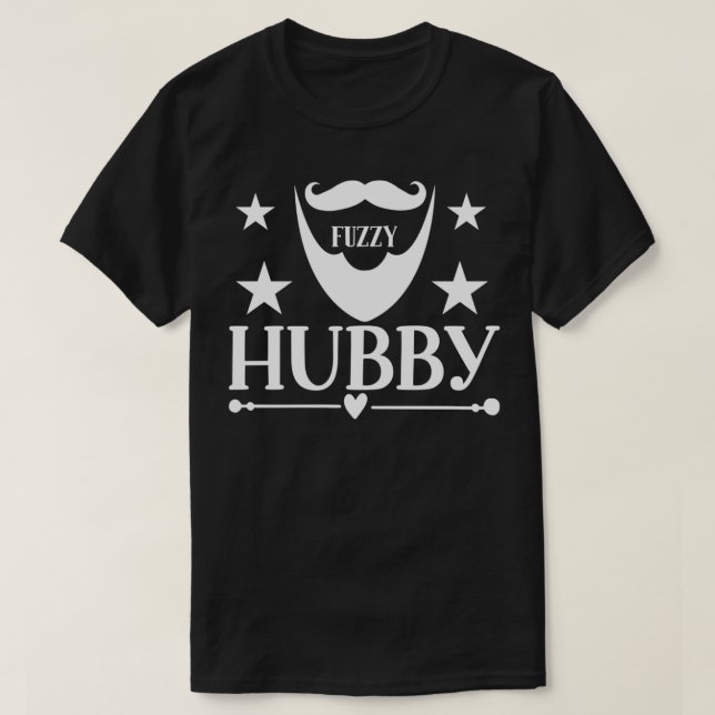 T-shirt Drôle Cadeaux de barbe Fuzzy Hubby 2 (Design devant)