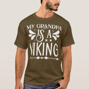 T-shirt Drôle Cadeaux De Barbe Mon Grand-Père Est Un Vikin