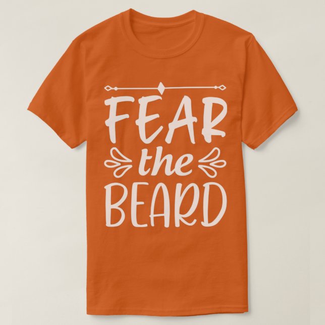 T-shirt Drôle Cadeaux De Barbe Peur La Barbe 2 (Design devant)