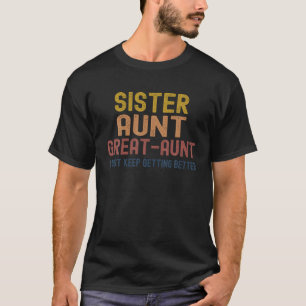 T-shirt Drôle cadeaux pour la tante de Grandkids Soeur Tan
