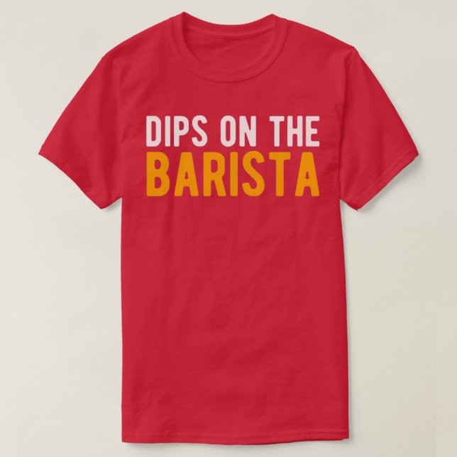T-shirt Drôle café Barista (Design devant)