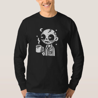 T-shirt Drôle café Zombie Boire