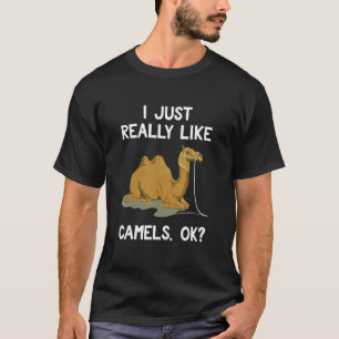 T-shirt Drôle Camel Cadeau Animal Humour J'Aime Vraiment C