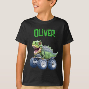 T-shirt Drôle camion monstre dinosaure