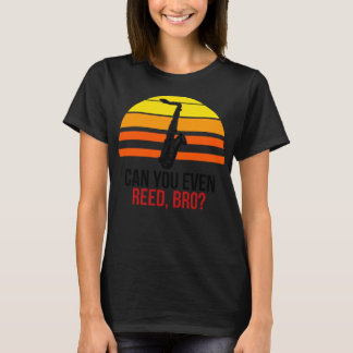 T-shirt Drôle Can Reed Lire Pun Tenor Saxophone Sax Marchi