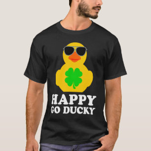 T-shirt Drôle Canard en Caoutchouc Quatre Lunettes de sole