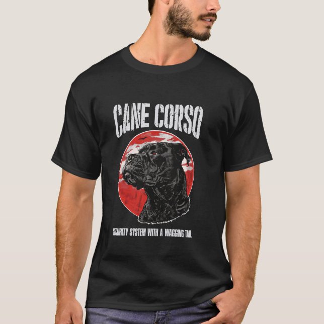 T-shirt Drôle Canne Corso Style Slogan (Devant)