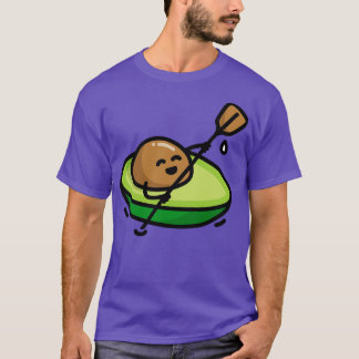 T-shirt Drôle canoë canoë avocat pun kayak ramer