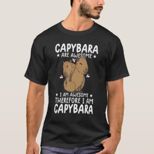 T-shirt drôle capybara chemise amoureux des animaux rongeu