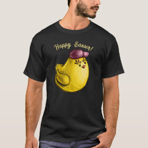 T-shirt Drôle Caricature du Cool de poulet de Pâques