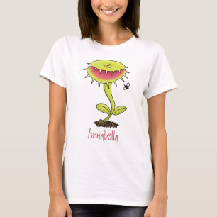 T-shirt Drôle carnivore Vénus piège à mouches plante dessi