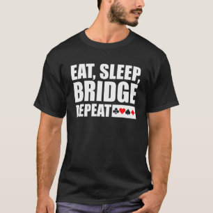 T-shirt Drôle carte de pont jeu cadeau Lover Bridge Lecte