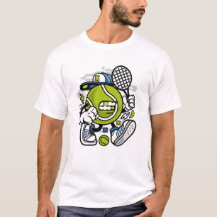 T-shirt Drôle Carton de balle de tennis   Sport