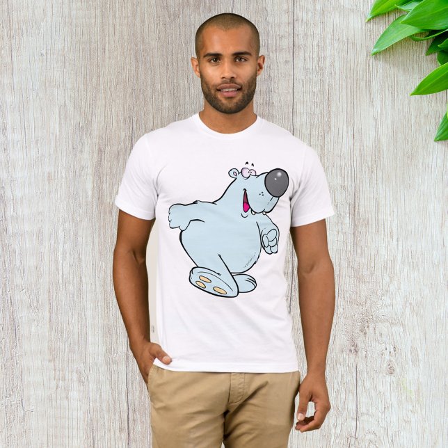 T-shirt Drôle Carton Polaire Ours Bleu Maigre Caractère Bl (Créateur téléchargé)
