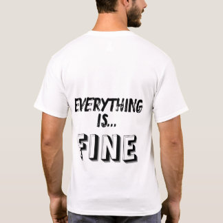 T-shirt Drôle Cartoon du travailleur de bureau - Tout va b