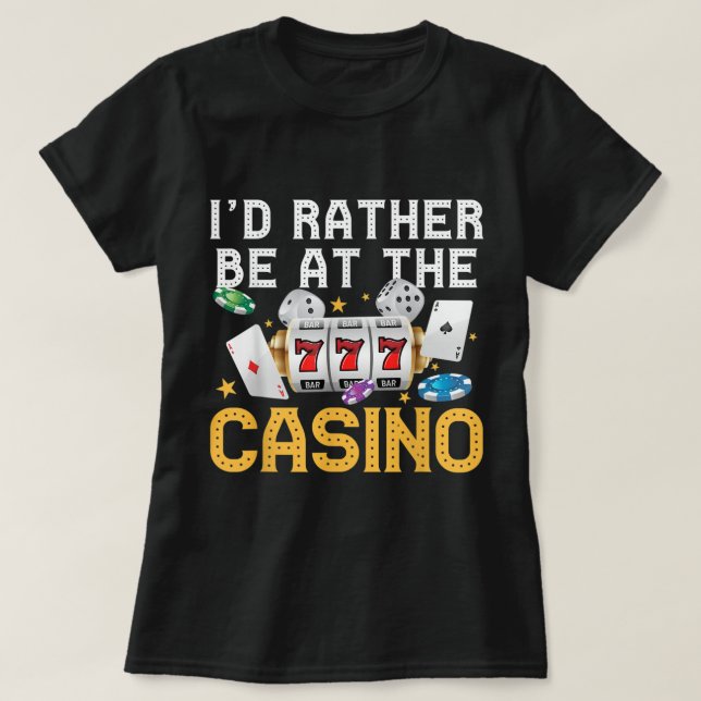 T-shirt Drôle Casino Jeu Art Hommes Femmes Las Vegas Fente (Design devant)