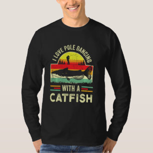 T-shirt Drôle Catfish Gag Catfish Fishing Retro Fisherman