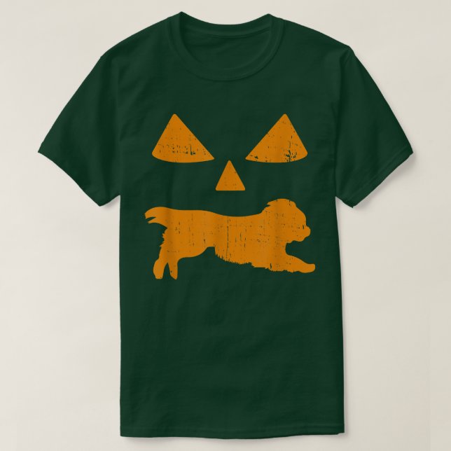 T-shirt Drôle Cavalier King Charles Spaniel Halloween Pomp (Design devant)