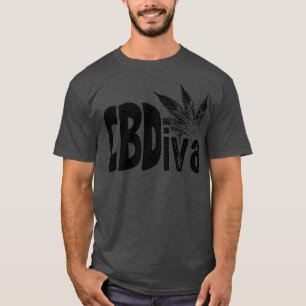 T-shirt Drôle CB Diva Cadeau CBD Cannabidiol Plante Lover