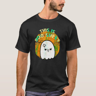 T-shirt Drôle Ceci Est Boo Sheet Ghost Retro Ghost Hallowe
