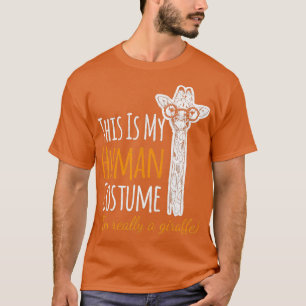T-shirt Drôle Ceci est mon costume humain Je suis vraiment
