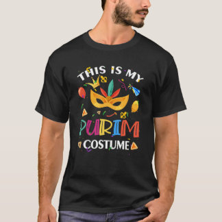 T-shirt Drôle Ceci Est Mon Masque De Feu Masque Hamantash