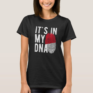 T-shirt Drôle, c'est dans mon ADN Indonésie drapeau Emprei