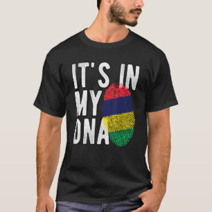 T-shirt Drôle c'est dans mon empreinte digitale du drapeau