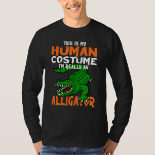 T-shirt Drôle C'Est Mon Costume Humain Je Suis Vraiment Un