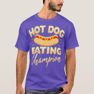 T-shirt Drôle Champion de Manger de Chien Chaud