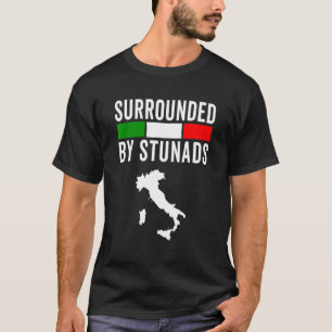 T-shirt Drôle Chansons Italiennes Entouré De Stunads Itali