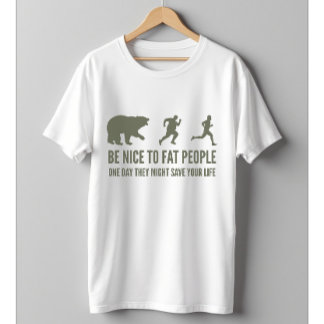 T-shirt Drôle chasse à l'ours