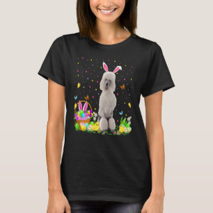 T-shirt Drôle Chasse aux oeufs de Pâques Standard Poodle C