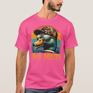 T-shirt Drôle Chasseur de canard Fowl Bouche Chasse de can