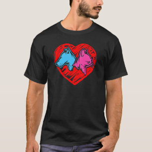 T-shirt Drôle Chat & Chien pour animal de compagnie