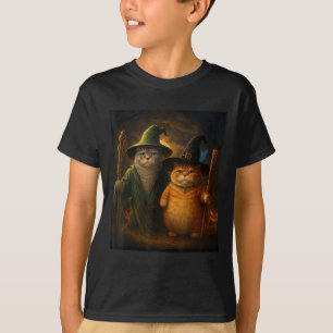 T-shirt Drôle Chat Halloween Chat Assistant de mème de cha