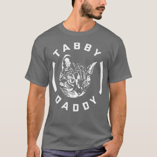 T-shirt Drôle Chat Papa Tabby Daddy Tabby Chat Tabby