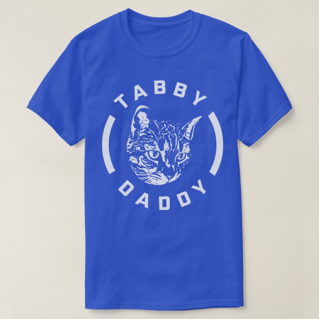 T-shirt Drôle Chat Papa Tabby Daddy Tabby Chat Tabby (Design devant)