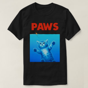 T-shirt Drôle Chat "PAWS" Conception de la parodie - Jote 