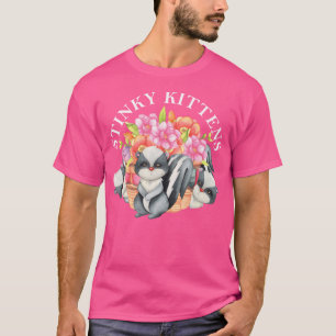 T-shirt Drôle Chatons puants Aspirateur de Skunk Aspirateu