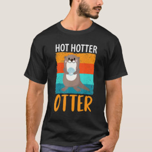 T-shirt Drôle Chaud Plus chaud Loutre Amour de loutre Cita
