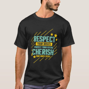 T-shirt Drôle Cheerled Respectez vos bases Protégez votre