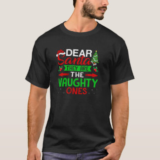 T-shirt Drôle Cher Père Noël Ils Sont Les Vilains Famille