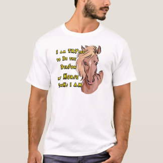 T-shirt Drôle Cheval
