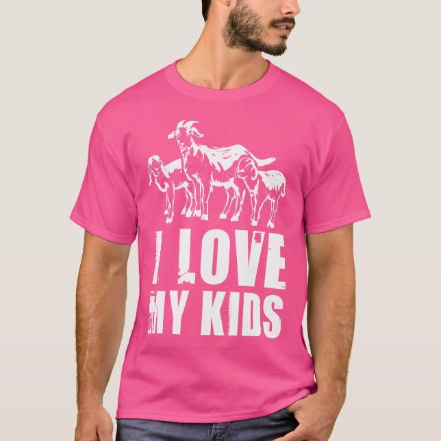 T-shirt Drôle Chèvre Art pour la chèvre pygmée (Devant)