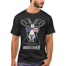 Drôle chèvre Bleat "America-a-a-a" Patriotique