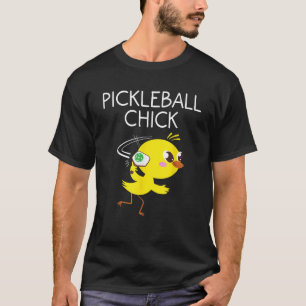 T-shirt Drôle Chick Pickleball Cadeau Pour Femmes Cool Pic