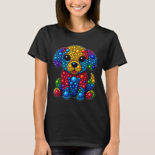 T-shirt Drôle Chien Amoureux des animaux Pois Jour Jour Jo